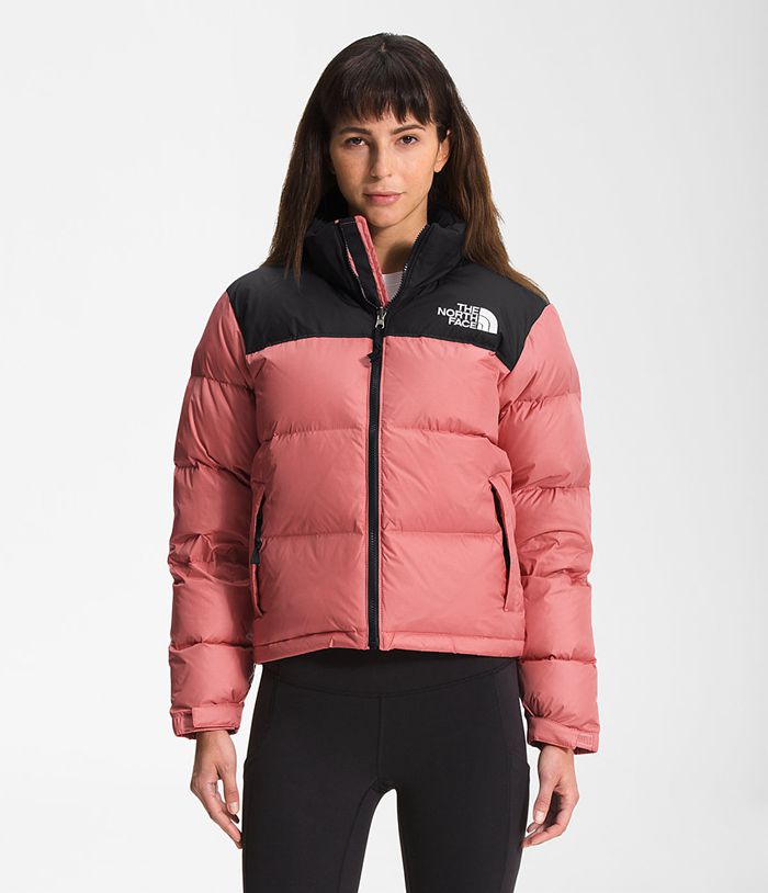 The North Face Kurtka Puchowa Damska Różowe/Czarna 1996 Retro Nuptse - OPDN40723